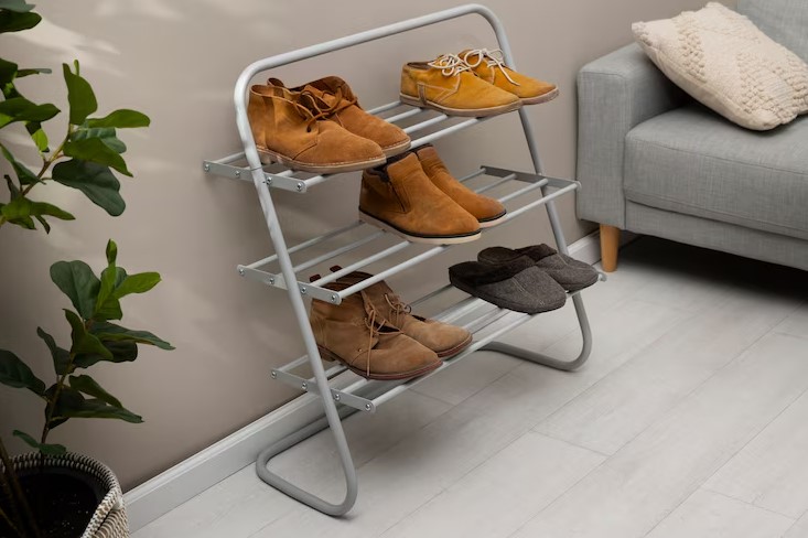 Menata Rak Sepatu di Area Pintu Masuk